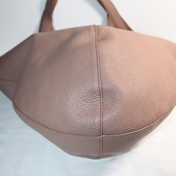 NWOT MANSUR GAVRIEL Soft M Hobo Taupe Pebble Leather Tote Shoulder Bag - Picture 6 of 9
